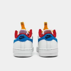 Kids' Toddler Nike Air Force 1 Toggle Casual Shoes White/Photo Blue/University Gold - CU5289 105 -Sports Fashion CU5289 105 P4