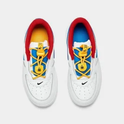 Kids' Toddler Nike Air Force 1 Toggle Casual Shoes White/Photo Blue/University Gold - CU5289 105 -Sports Fashion CU5289 105 P5