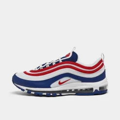Men's Nike Air Max 97 Casual Shoes White/University Red/Obsidian - CW5584 100
