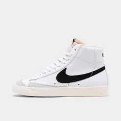 Women's Nike Blazer Mid '77 Casual Shoes White/Black/Sail - CZ1055 100