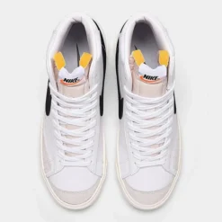 Women's Nike Blazer Mid '77 Casual Shoes White/Black/Sail - CZ1055 100 -Sports Fashion CZ1055 100 P5