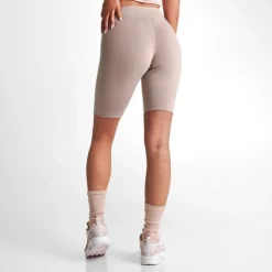 Women's Nike Sportswear Essential Mid-Rise 10 Inch Bike Shorts Diffused Taupe - CZ8526 272 -Sports Fashion CZ8526 272 M4