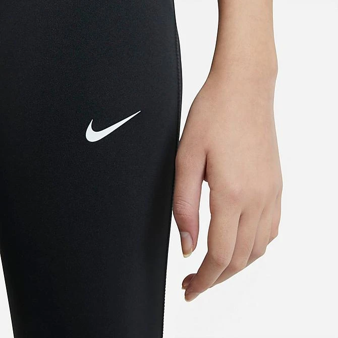 Girls' Nike Pro Leggings Black/White - DA1028 010 5 Girls' Nike Pro Leggings Black/White - DA1028 010 - Image 5