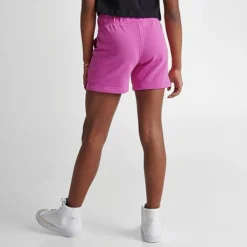 Girls' Big Kids' Nike Club French Terry Shorts Active Fuchsia/White - DA1405 623 -Sports Fashion DA1405 623 M4