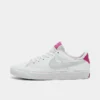 Girls' Big Kids' Nike Court Legacy Casual Shoes White/Football Grey/Cosmic Fuchsia - DA5380G 116