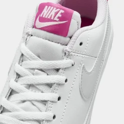 Girls' Big Kids' Nike Court Legacy Casual Shoes White/Football Grey/Cosmic Fuchsia - DA5380G 116 -Sports Fashion DA5380G 116 P3