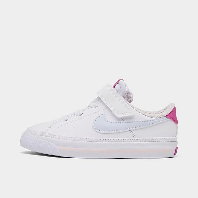 Girls' Toddler Nike Court Legacy Casual Shoes White/Football Grey/Cosmic Fuchsia - DA5382G 116 1 Girls' Toddler Nike Court Legacy Casual Shoes White/Football Grey/Cosmic Fuchsia - DA5382G 116