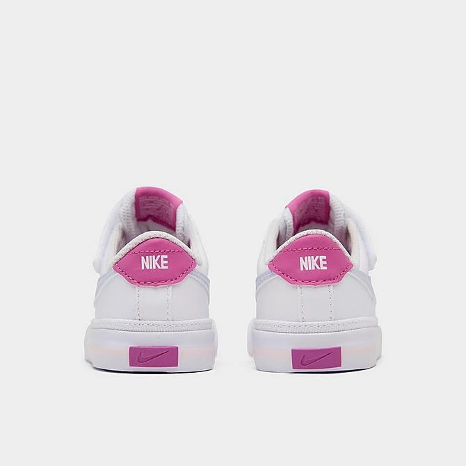Girls' Toddler Nike Court Legacy Casual Shoes White/Football Grey/Cosmic Fuchsia - DA5382G 116 4 Girls' Toddler Nike Court Legacy Casual Shoes White/Football Grey/Cosmic Fuchsia - DA5382G 116 - Image 4