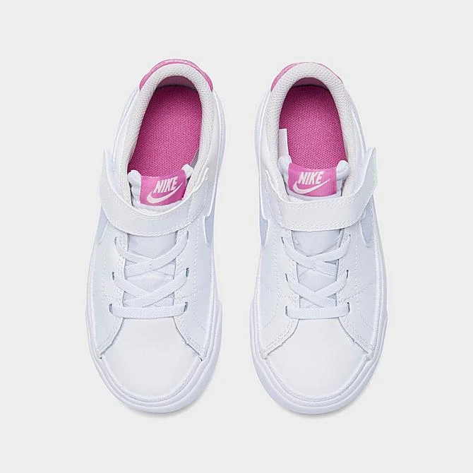 Girls' Toddler Nike Court Legacy Casual Shoes White/Football Grey/Cosmic Fuchsia - DA5382G 116 5 Girls' Toddler Nike Court Legacy Casual Shoes White/Football Grey/Cosmic Fuchsia - DA5382G 116 - Image 5