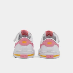 Girls' Toddler Nike Court Legacy Casual Shoes White/Coral Chalk/Laser Orange - DA5382G 118 9 Girls' Toddler Nike Court Legacy Casual Shoes White/Coral Chalk/Laser Orange - DA5382G 118 -Sports Fashion DA5382G 118 P4