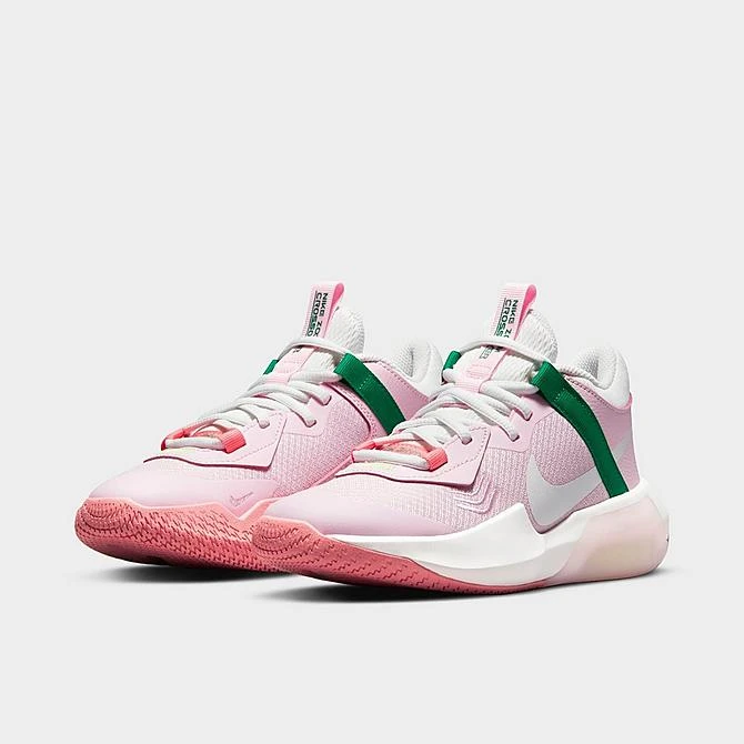 Big Kids’ Nike Air Zoom Crossover Basketball Shoes Pink Foam/Summit White/Pink Gaze/Malachite - DC5216 602 2 Big Kids’ Nike Air Zoom Crossover Basketball Shoes Pink Foam/Summit White/Pink Gaze/Malachite - DC5216 602 - Image 2