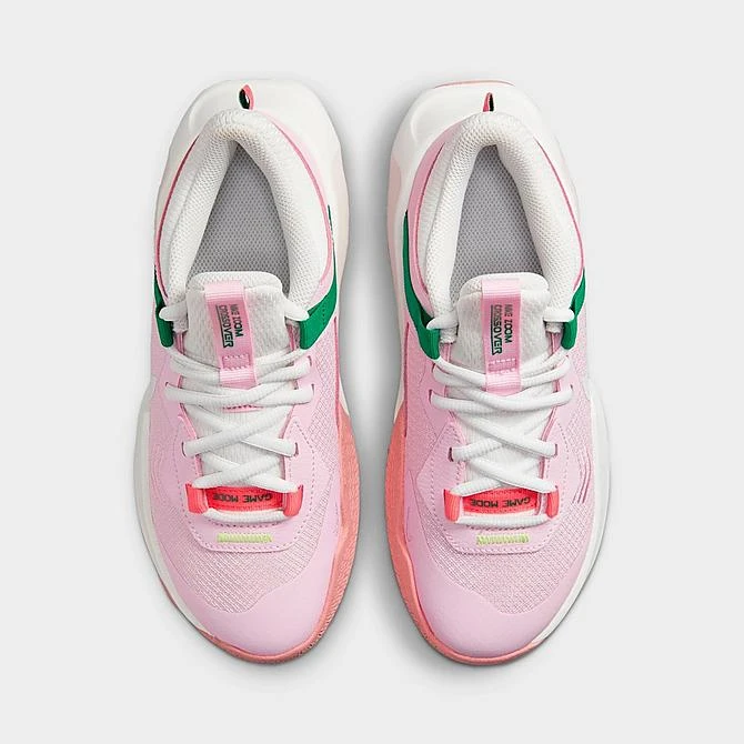 Big Kids’ Nike Air Zoom Crossover Basketball Shoes Pink Foam/Summit White/Pink Gaze/Malachite - DC5216 602 5 Big Kids’ Nike Air Zoom Crossover Basketball Shoes Pink Foam/Summit White/Pink Gaze/Malachite - DC5216 602 - Image 5