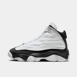 Nike Big Kids' Jordan Pro Strong Basketball Shoes White/Off Noir/Blue Tint - DC7911 105