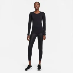 Women's Nike Dri-FIT ADV Aura Long-Sleeve T-Shirt Black/Reflective Silver - DD0593 010 7 Women's Nike Dri-FIT ADV Aura Long-Sleeve T-Shirt Black/Reflective Silver - DD0593 010 -Sports Fashion DD0593 010 M3