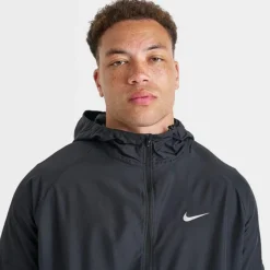 Men's Nike Repel Miler Running Jacket Black/Black/Reflective Silver - DD4746 010 -Sports Fashion DD4746 010 M4