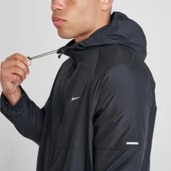 Men's Nike Repel Miler Running Jacket Black/Black/Reflective Silver - DD4746 010 -Sports Fashion DD4746 010 M5