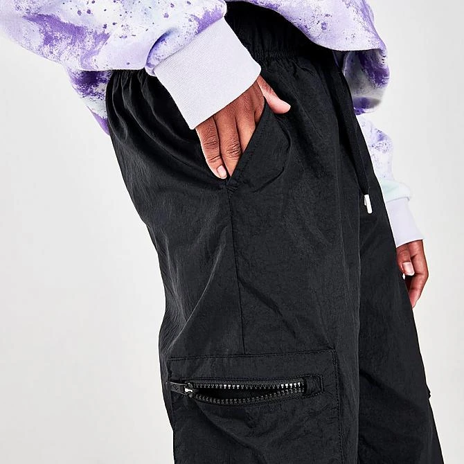 Girls' Nike Sportswear Woven Cargo Pants Black/White - DD6285 010 6 Girls' Nike Sportswear Woven Cargo Pants Black/White - DD6285 010 - Image 6