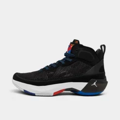 Nike Big Kids' Air Jordan XXXVII Basketball Shoes Black/White/University Red/Bright Concord - DD7421 061