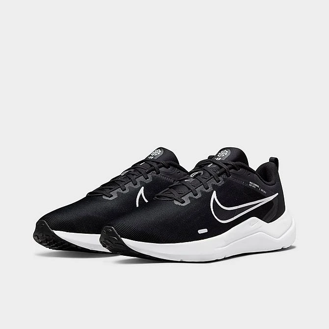 Men's Nike Downshifter 12 Training Shoes Black/White/Dark Smoke Grey/Pure Platinum - DD9293 001 2 Men's Nike Downshifter 12 Training Shoes Black/White/Dark Smoke Grey/Pure Platinum - DD9293 001 - Image 2