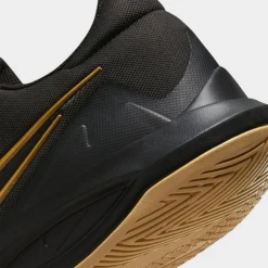 Men's Nike Precision 6 Basketball Shoes Black/Metallic Gold - DD9535 005 -Sports Fashion DD9535 005 P3