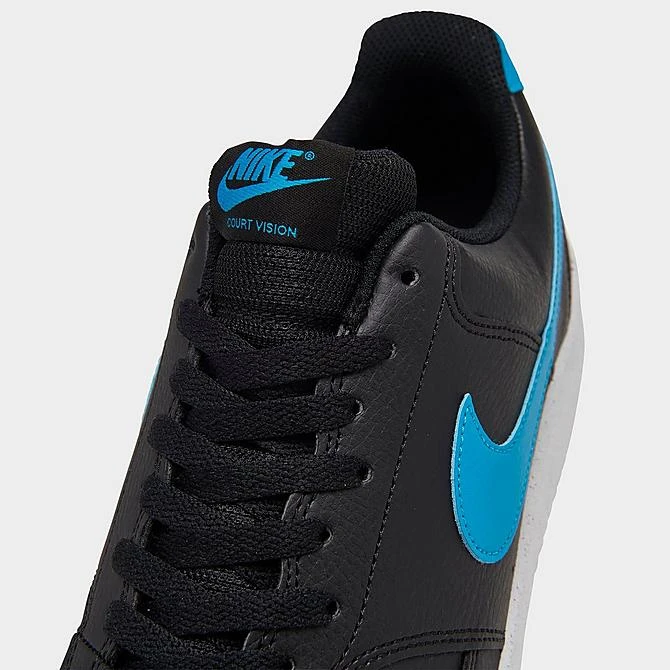Men's Nike Court Vision Low Next Nature Casual Shoes Black/White/Laser Blue - DH2987 005 3 Men's Nike Court Vision Low Next Nature Casual Shoes Black/White/Laser Blue - DH2987 005 - Image 3