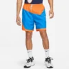Men's Nike DNA 8" Woven Basketball Shorts Bright Mandarin/Light Photo Blue/Bright Mandarin/White - DH7559 885