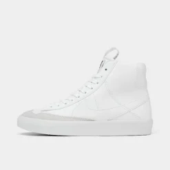 Big Kids' Nike Blazer Mid '77 SE Casual Shoes White/White/Black - DH8640 102