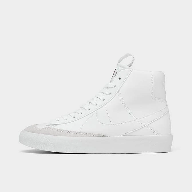 Big Kids' Nike Blazer Mid '77 SE Casual Shoes White/White/Black - DH8640 102 1 Big Kids' Nike Blazer Mid '77 SE Casual Shoes White/White/Black - DH8640 102
