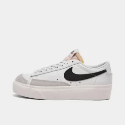 Women's Nike Blazer Low Platform Casual Shoes White/Sail/Team Orange/Black - DJ0292 101
