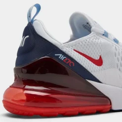 Men's Nike Air Max 270 Casual Shoes White/Midnight Navy/Psychic Blue/Chile Red - DJ5172 100 -Sports Fashion DJ5172 100 P3