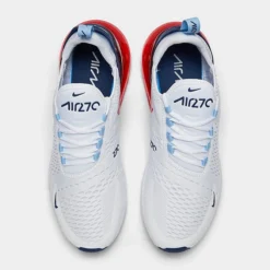 Men's Nike Air Max 270 Casual Shoes White/Midnight Navy/Psychic Blue/Chile Red - DJ5172 100 -Sports Fashion DJ5172 100 P5