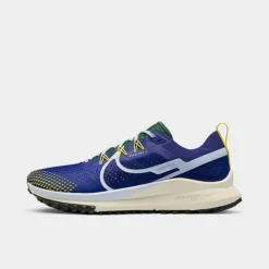 Men's Nike Pegasus Trail 4 Running Shoes Deep Royal Blue/Gorge Green/Enamel Green/Celestine Blue - DJ6158 400