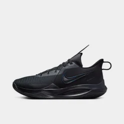 Men's Nike Precision 6 FlyEase Basketball Shoes Black/Black/Anthracite - DJ7552 001