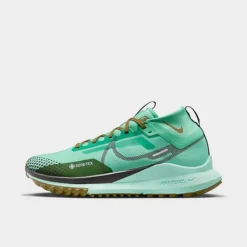 Men's Nike Pegasus Trail 4 GORE-TEX Running Shoes Spring Green/Olive Flak/Mint Foam/Black - DJ7926 301
