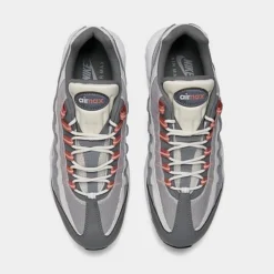 Men's Nike Air Max 95 Casual Shoes Vast Grey/Cool Grey/Summit White/Red Stardust - DM0011 008 -Sports Fashion DM0011 008 P5