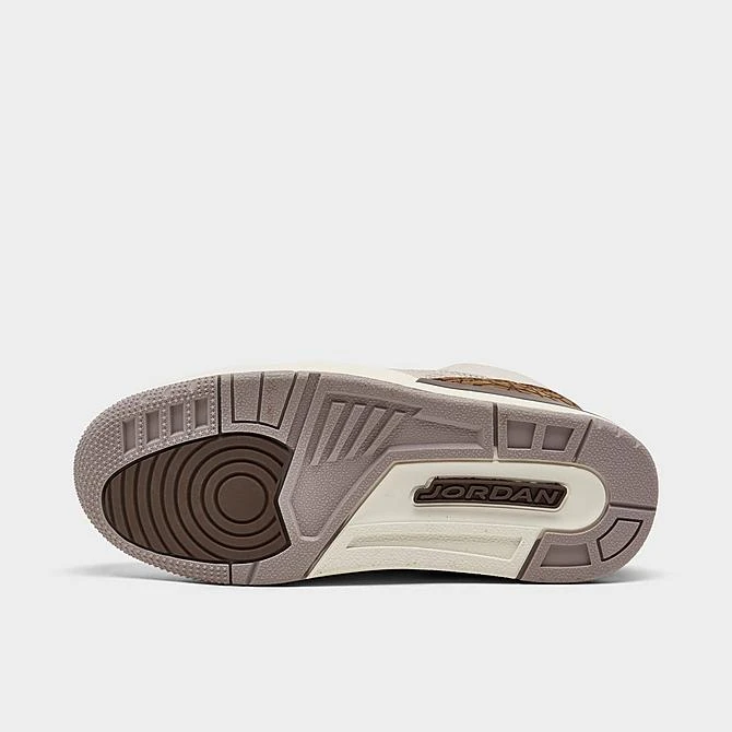Nike Little Kids' Air Jordan Retro 3 Basketball Shoes Light Orewood Brown/Metallic Gold - DM0966 102 6 Nike Little Kids' Air Jordan Retro 3 Basketball Shoes Light Orewood Brown/Metallic Gold - DM0966 102 - Image 6