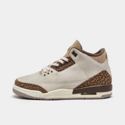 Nike Big Kids' Air Jordan Retro 3 Basketball Shoes Light Orewood Brown/Metallic Gold - DM0967 102