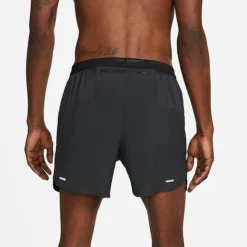 Men's Nike Dri-FIT Stride 5-Inch Brief-Lined Running Shorts Black/Black/Reflective Silver - DM4755 010 -Sports Fashion DM4755 010 M4