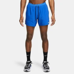 Men's Nike Dri-FIT Stride 5-Inch Brief-Lined Running Shorts Game Royal/Black/Reflective Silver - DM4755 480