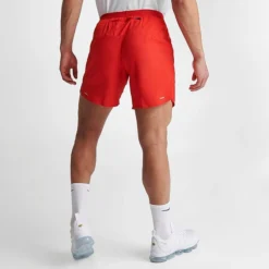 Men's Nike Dri-FIT Stride 7-Inch Brief-Lined Running Shorts University Red/Black/Reflective Silver - DM4761 657 -Sports Fashion DM4761 657 M4