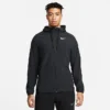 Men's Nike Pro Dri-FIT Flex Vent Max Full-Zip Hooded Jacket Black/Black/White - DM5946 011