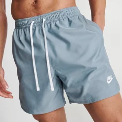 Men's Nike Sportswear Sport Essentials Lined Flow Shorts Ashen Slate/White - DM6829 493 -Sports Fashion DM6829 493 M5