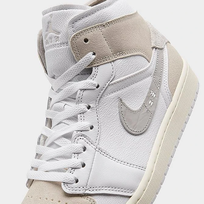 Nike Air Jordan Retro 1 Mid SE Craft Casual Shoes White/Light Orewood Brown/Tech Grey/Sail - DM9652 120 3 Nike Air Jordan Retro 1 Mid SE Craft Casual Shoes White/Light Orewood Brown/Tech Grey/Sail - DM9652 120 - Image 3