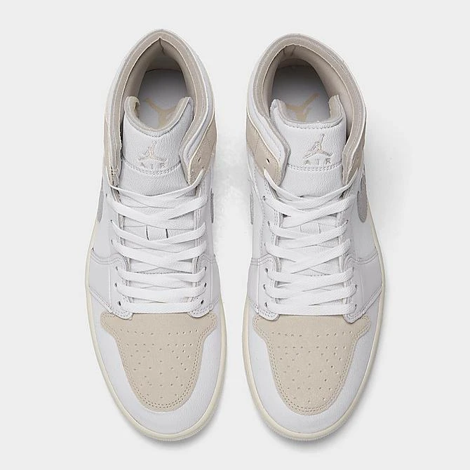Nike Air Jordan Retro 1 Mid SE Craft Casual Shoes White/Light Orewood Brown/Tech Grey/Sail - DM9652 120 5 Nike Air Jordan Retro 1 Mid SE Craft Casual Shoes White/Light Orewood Brown/Tech Grey/Sail - DM9652 120 - Image 5
