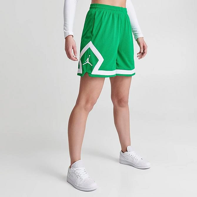 Nike Women's Jordan Heritage Diamond Shorts Lucky Green/White - DO5032 310 3 Nike Women's Jordan Heritage Diamond Shorts Lucky Green/White - DO5032 310 - Image 3
