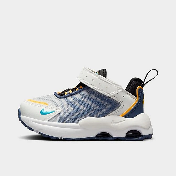 Kids' Toddler Nike Air Max TW Stretch Lace Casual Shoes Summit White/Blue Lightning/Laser Orange/Diffused Blue - DQ0298 102 1 Kids' Toddler Nike Air Max TW Stretch Lace Casual Shoes Summit White/Blue Lightning/Laser Orange/Diffused Blue - DQ0298 102