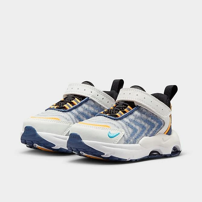 Kids' Toddler Nike Air Max TW Stretch Lace Casual Shoes Summit White/Blue Lightning/Laser Orange/Diffused Blue - DQ0298 102 2 Kids' Toddler Nike Air Max TW Stretch Lace Casual Shoes Summit White/Blue Lightning/Laser Orange/Diffused Blue - DQ0298 102 - Image 2