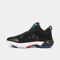 Nike Air Jordan XXXVII Low Basketball Shoes Black/University Red/Bright Concord/White - DQ4122 061