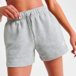 Women's Nike Sportswear Club Fleece Mid-Rise Shorts Dark Grey Heather/White - DQ5802 063 9 Women's Nike Sportswear Club Fleece Mid-Rise Shorts Dark Grey Heather/White - DQ5802 063 -Sports Fashion DQ5802 063 M5