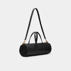 Women's Nike Sportswear Classic Barrel Bag Black/Black/Gold - DQ5812 010 -Sports Fashion DQ5812 010 P4